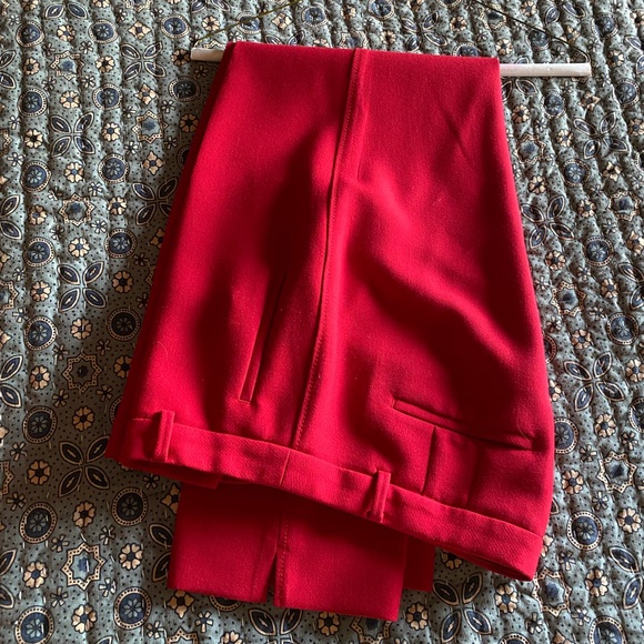 Red Wool Pants - Picture 2 of 4
